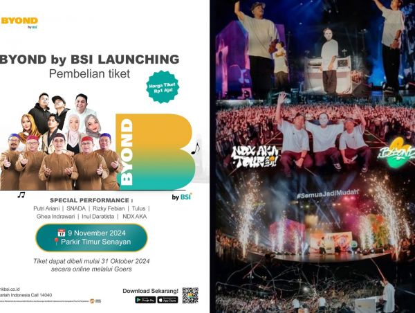 Tulus hingga NDX Meriahkan BYOND by BSI Launching